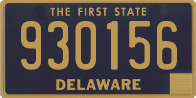 DE license plate 930156