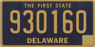 DE license plate 930160