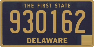 DE license plate 930162