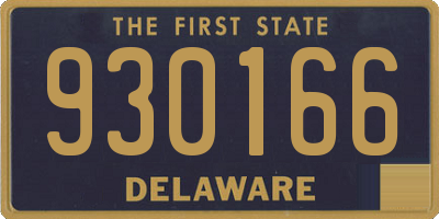 DE license plate 930166