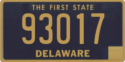 DE license plate 93017