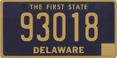 DE license plate 93018
