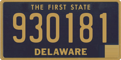 DE license plate 930181