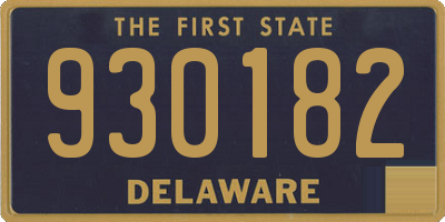 DE license plate 930182