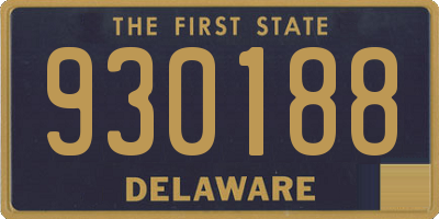 DE license plate 930188