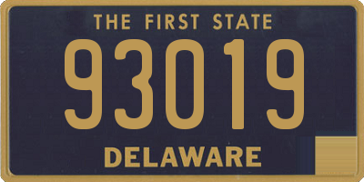 DE license plate 93019