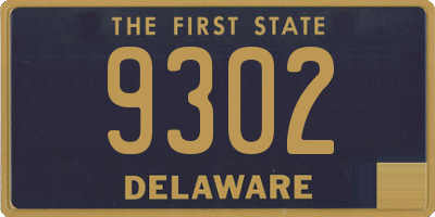 DE license plate 9302