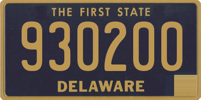 DE license plate 930200