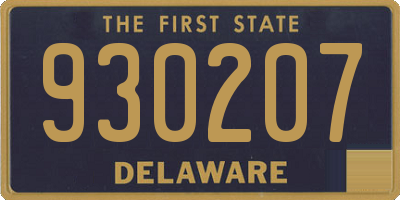 DE license plate 930207