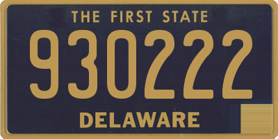 DE license plate 930222