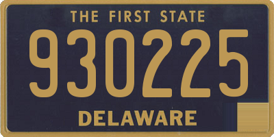 DE license plate 930225