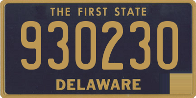 DE license plate 930230