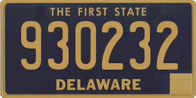 DE license plate 930232