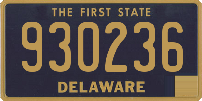 DE license plate 930236