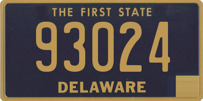 DE license plate 93024