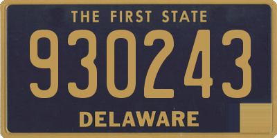 DE license plate 930243
