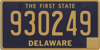 DE license plate 930249