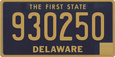 DE license plate 930250