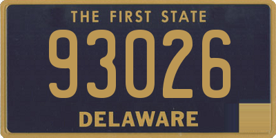 DE license plate 93026