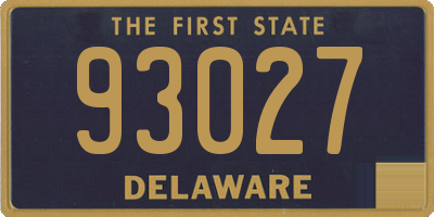 DE license plate 93027