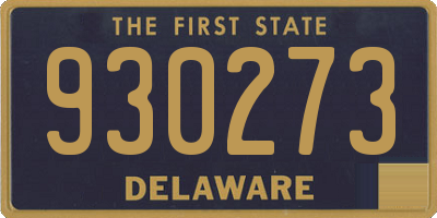 DE license plate 930273