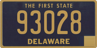 DE license plate 93028