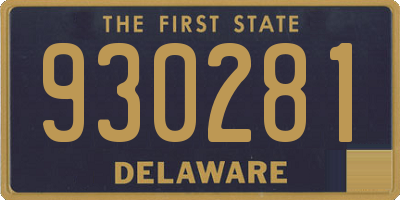 DE license plate 930281