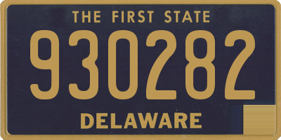 DE license plate 930282