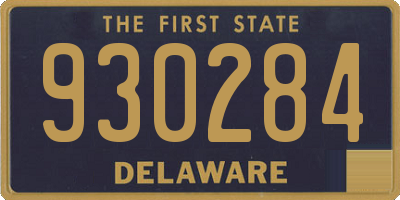 DE license plate 930284