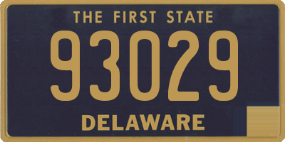 DE license plate 93029