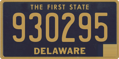 DE license plate 930295