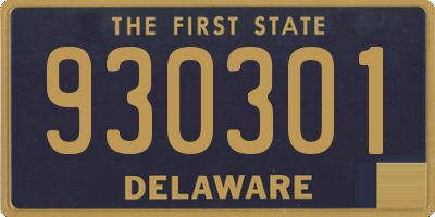 DE license plate 930301