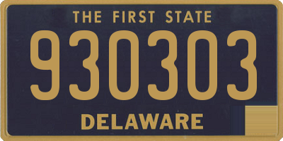 DE license plate 930303