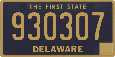 DE license plate 930307