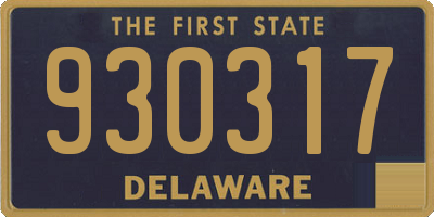 DE license plate 930317