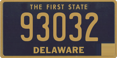 DE license plate 93032