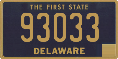 DE license plate 93033