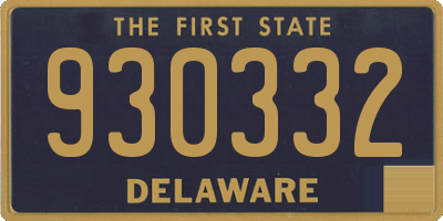 DE license plate 930332