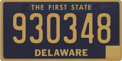 DE license plate 930348