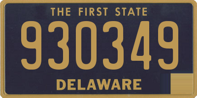 DE license plate 930349