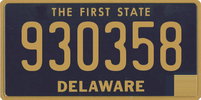 DE license plate 930358