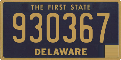 DE license plate 930367