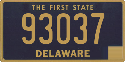 DE license plate 93037