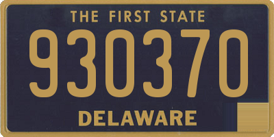 DE license plate 930370