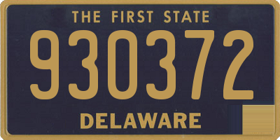 DE license plate 930372