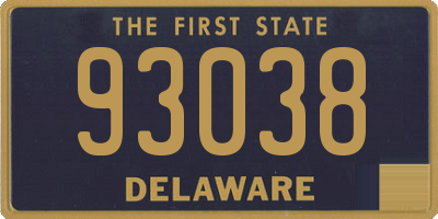 DE license plate 93038