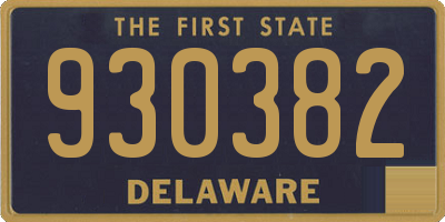 DE license plate 930382