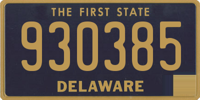 DE license plate 930385