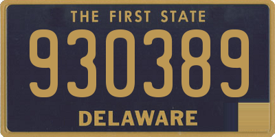 DE license plate 930389