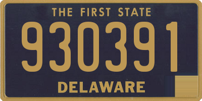 DE license plate 930391